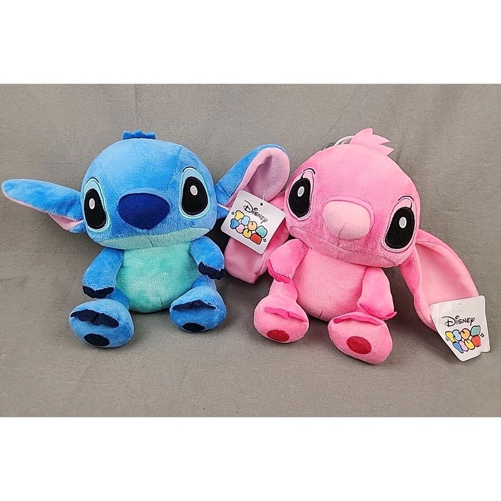 Disneys Lilo & Stitch "Tsum Tsum" Lilo & Angel Soft Touch Plush Stuffed Teddy‎